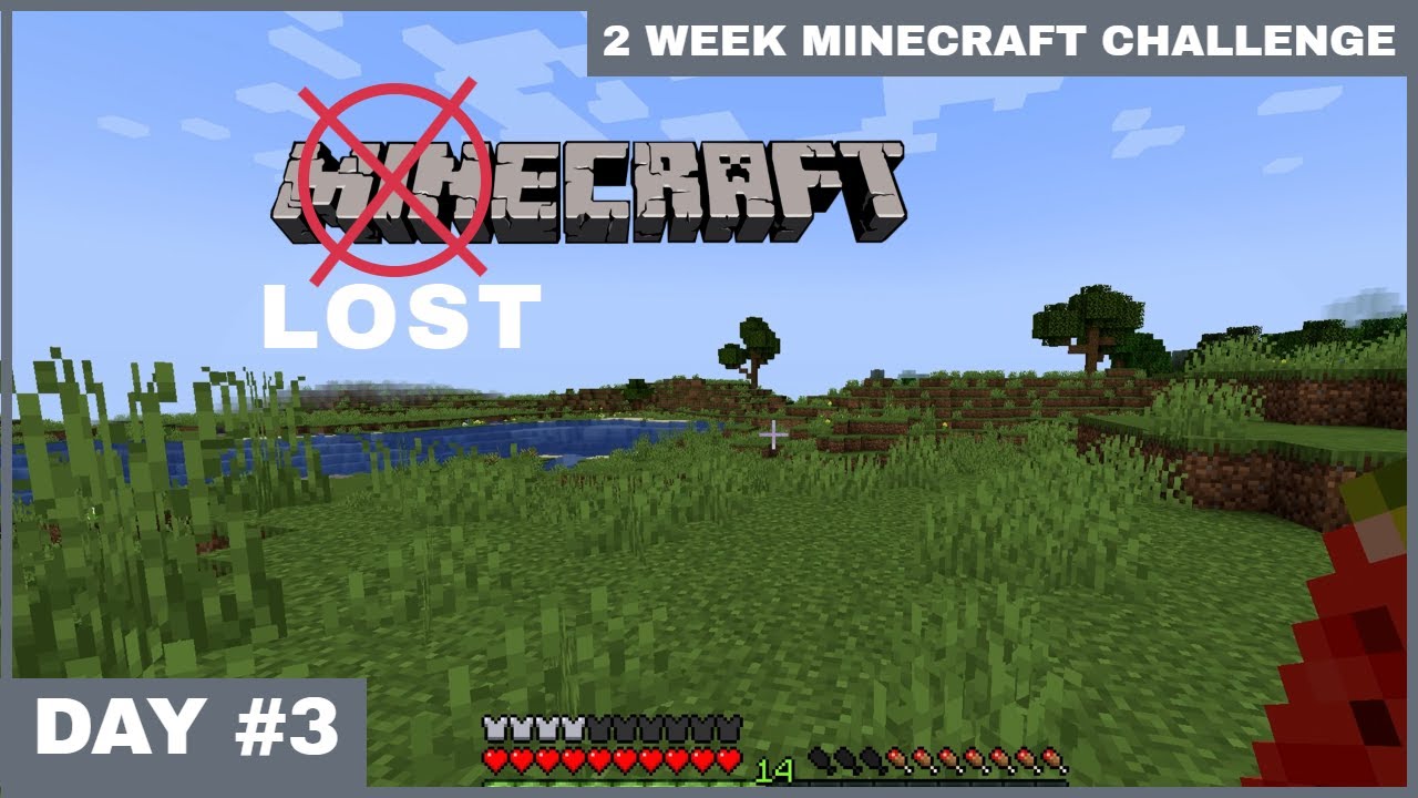 I GOT LOST! [2-Week Minecraft Phase Challenge] [DAY 3] - YouTube