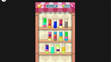 Water Sort Puzzle I Level 688 I  Facebook I SOLVED