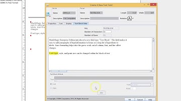 How to Add a Text Block to Your Format in MarkMagic on Your AS400