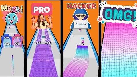 NOOB vs PRO vs HACKER vs OMG! CANVAS RUN