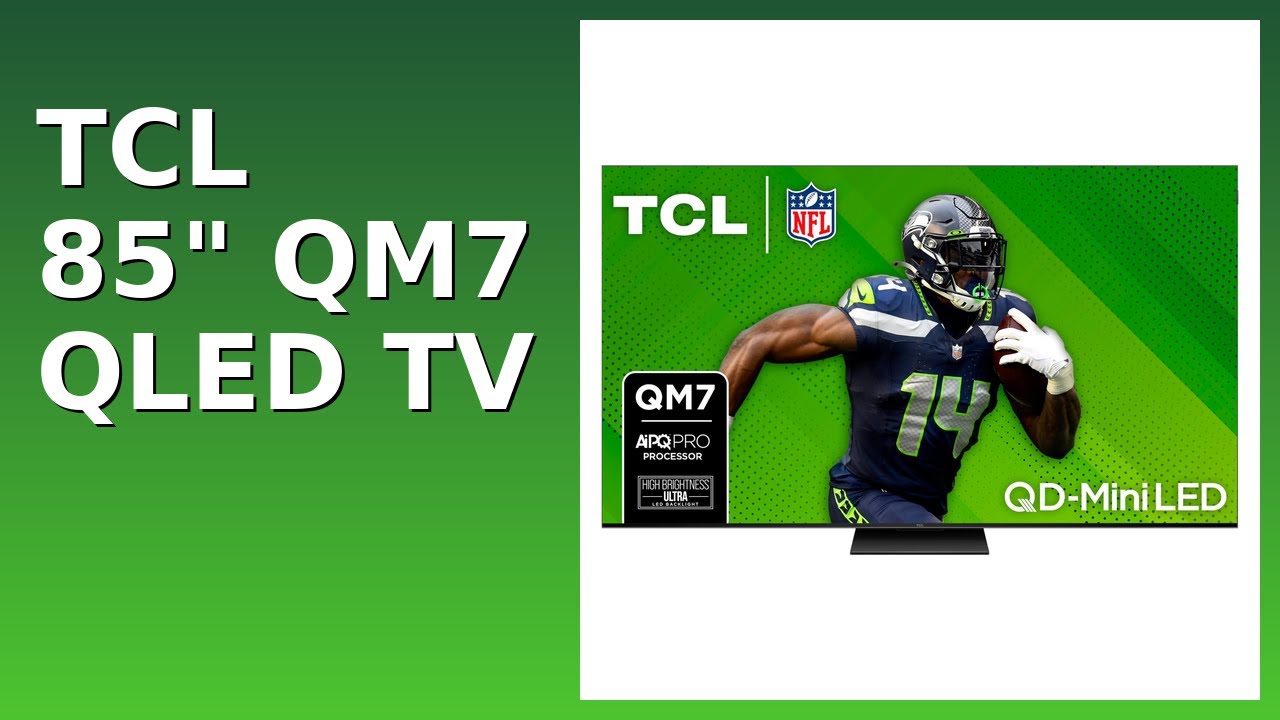 REVIEW (2025): TCL 85" QM7 QLED TV. Features.