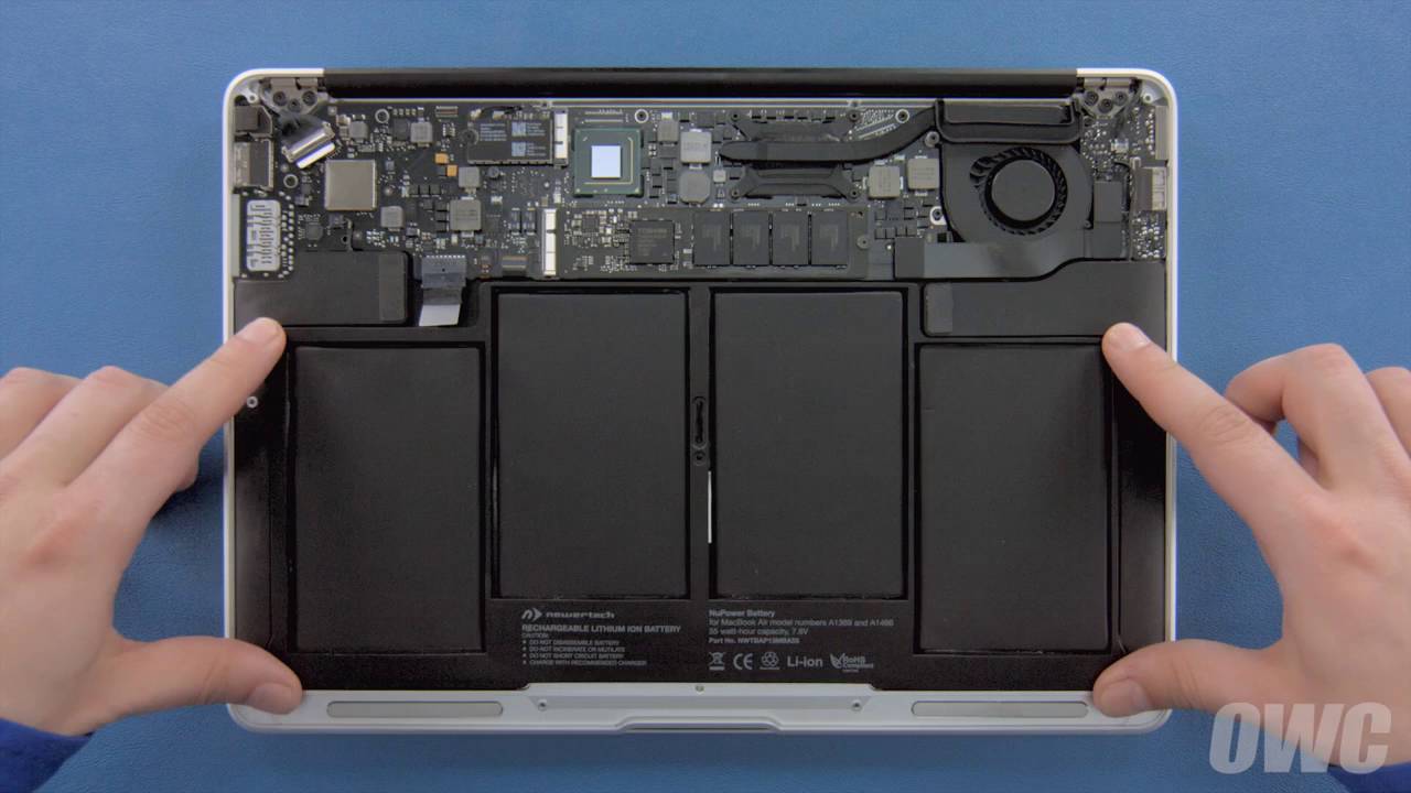 huiswerk Gasvormig Fonkeling MacBook Air 13" Medio 2012 Batterij vervangen - YouTube