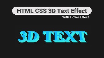 Create Stunning 3D Text Effects with HTML & CSS  Easy Beginner Tutorial 2025 #html #coding #css