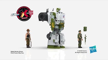 Official G. I. Joe x Transformers Triple-T Kup with Sgt. Slaughter and Dial Tone Turnaround Video