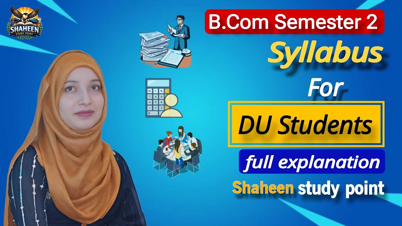 B.Com Sem 2 Syllabus for du Sol 2026/ corporate accounting/corporate law/ HRM/Full Explanation 