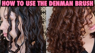 HOW TO USE THE DENMAN BRUSH FOR CURL DEFINITION (2c/3a/3b curls)