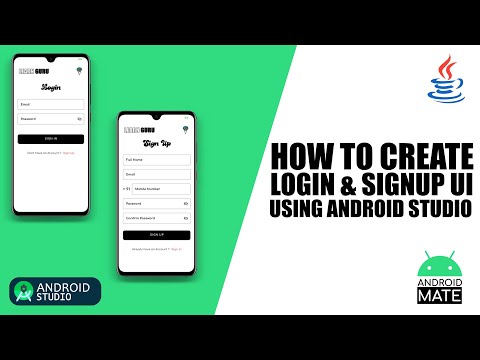 How to create Login and Sign Up Page UI using Android Studio | With Source Code ?