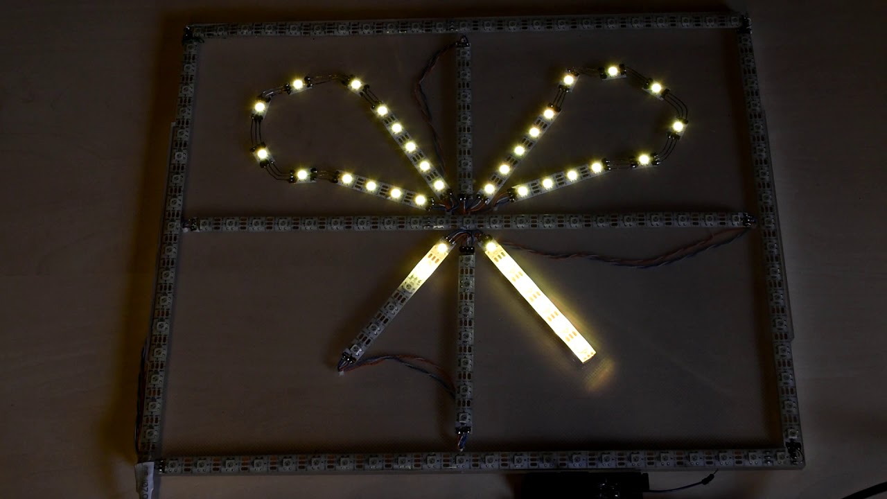 Arduino gift. 155 leds WS2812 - YouTube