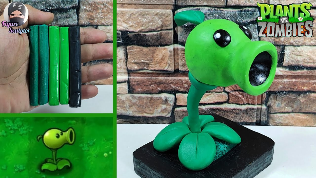 Como Hacer al LANZAGUIZANTE 🌱🫛 en Plastilina || PLANTS vs ZOMBIES ...