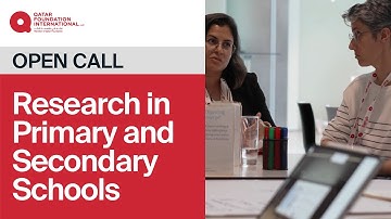 Open Call for Proposals: Research in Primary and Secondary Schools