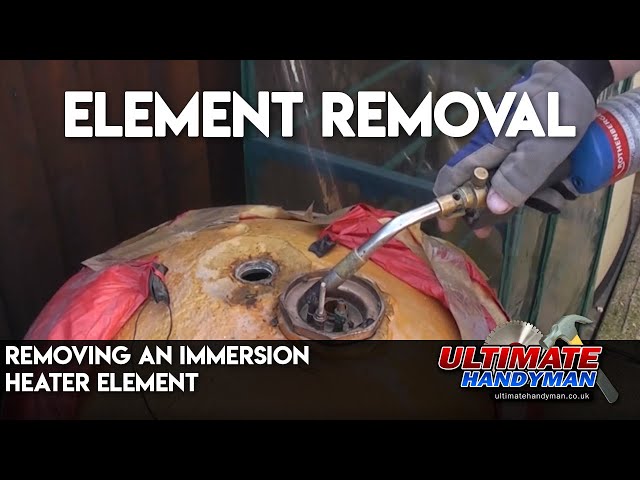 Removing an immersion heater element - YouTube