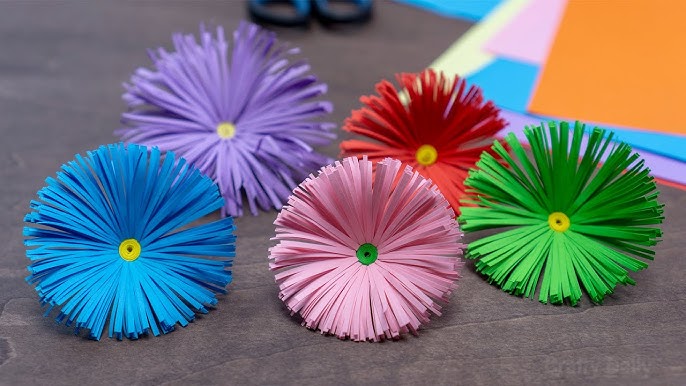 How to Make an Easy Tissue Paper Sunflower Craft • Kids Activities Blog