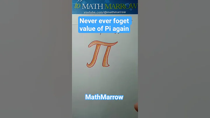Easy way to remember value of Pi through "How I wish I could calculate Pi" @MathMarrow