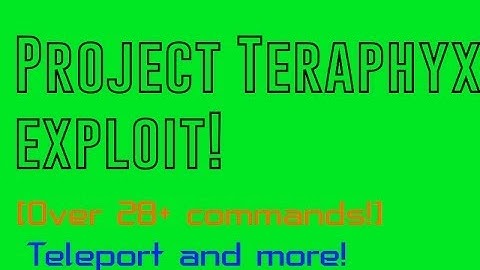 Roblox Project Teraphyx V3