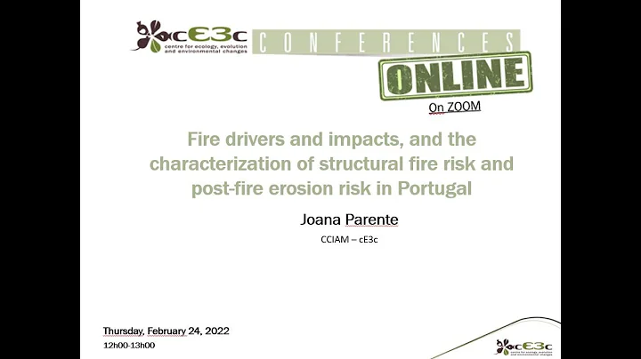Fire drivers and impacts, and characterization of ...