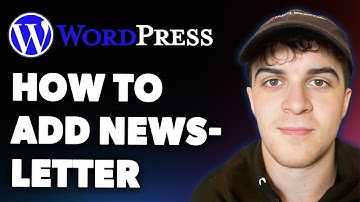 How to Add Newsletter on Wordpress Newsletter Wordpress Tutorial 2025 (Full 2025 Guide)