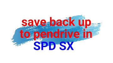 how to save backup in spd sx || roland spd sx