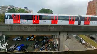 Comparison of metro trains in Amsterdam Netherlands