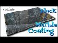 Black Marble Coating over old Countertops