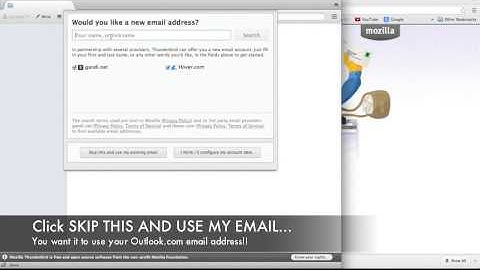 Mozilla Thunderbird Outlook Server Set Up