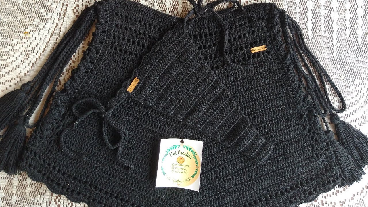 Short Patty e variações, dicas, conjunto completo com cropped e calcinha. #crochet #croche