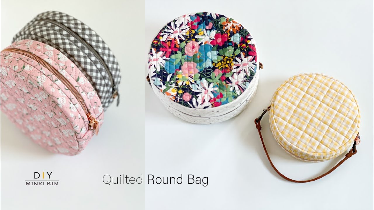 DIY CIRCLE POUCH BAG - 2 Sizes | How to Make a Cute Zipper Pouch Coin Purse  [sewingtimes]