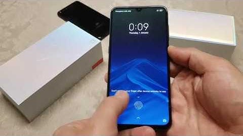 Xiaomi Mi 9 - in-screen fingerprint sensor test