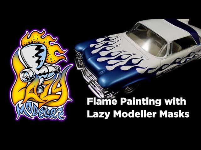 painting flames on model cars with lazy modeller masks youtube