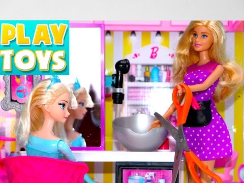 barbie hair salon youtube