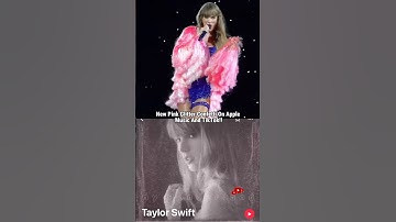 Taylor Swift Has Changed The Color of Glitter Confetti In Apple Music & TikTok to Pink#taylorswift