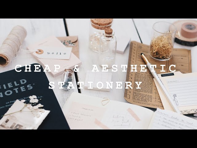 where to find cheap & aesthetic stationery