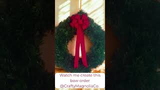 Custom big red bow for any occasion  #shorts #madeinamerica #bow #orderfillday  #christmas #red