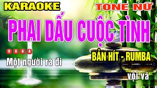 Phai Dấu Cuộc Tình Karaoke Tone Nữ - Bản Phối Rumba Hay Nhất