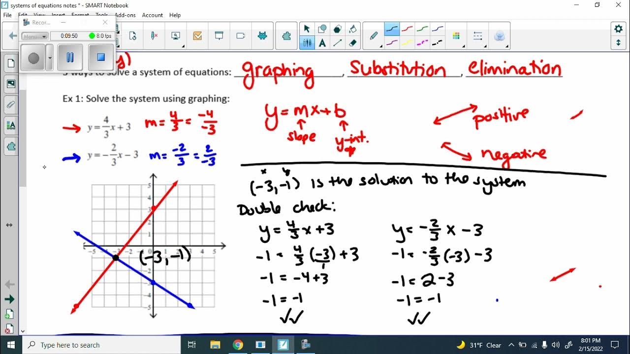 H Geometry Systems of Equations Review YouTube