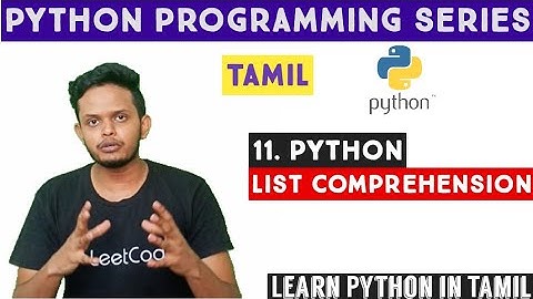 List comprehension python in tamil | Python tutorial in tamil | Adi Explains