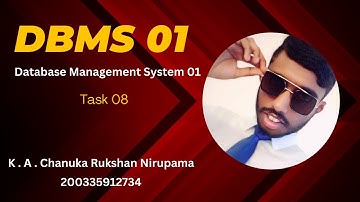 Database | Task 08 | 1st Year | Java Institute | Sinhala