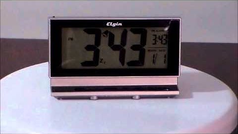 Elgin 3350E LCD Large Display Alarm Clock with Smartlite Technology