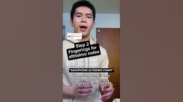 Saxophone altissimo broken down into 3 steps