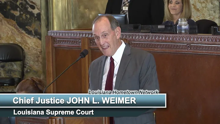 Louisiana Supreme Court Chief Justice John L. Weim...