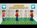 Ciclo de andar figura de lego aprende stopmotion 4