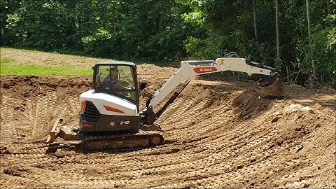 series teaser! My biggest pond is Done! Bobcat e42 Stay tuned for results!