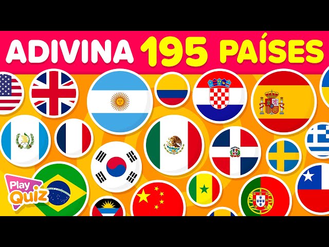 De que País é a BANDEIRA? 🎈 🚗 Quiz de Bandeiras de Países! 📍¿De qué país  es la BANDERA? 🎒 