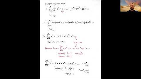 Power Series, part 1 (Calculus 2, Lecture 18)