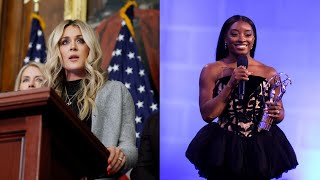 ‘Woke mind virus’: Riley Gaines-Simone Biles feud over trans athletes divides the internet