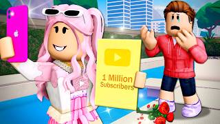 YOUTUBER Girlfriend BROKE UP With Him For VIEWS! (A Roblox Movie)