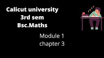 CU|3rd sem|Maths|Core|Module1|Chapter 3|Exponential function|MTS3B03 -CALCULUS OF SINGLE VARIABLE-2