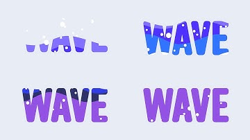 음료 로고에 어울리는 글자에 물이 차오르는 로고 애니메이션 기법(Alpha Matte)