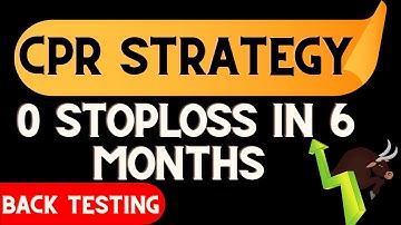 CPR TRADING STRATEGY | 0 LOSS IN 6 MONTHS | CPR STRATEGY BACK TESTING | PIVOT POINT | CPR INDICATOR