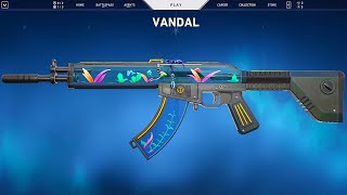 How Much Is The Skin? // Sova With Neptune Skin Vandal In Valorant Practice Range