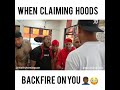 When claiming the wrong hood backire